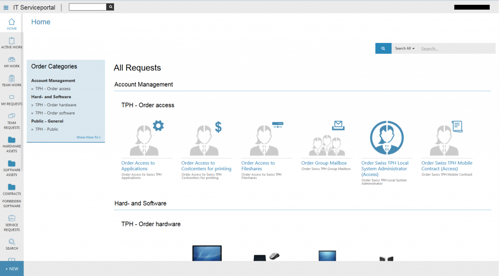 Cireson Portal Service Catalog