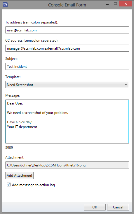 ConsoleMail Form