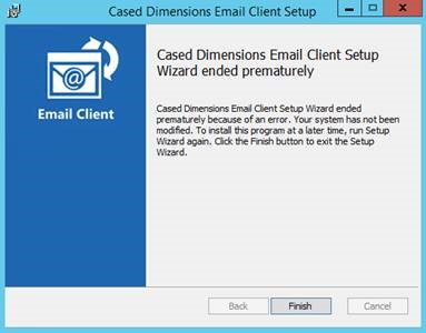 Enterprise Email Setup Error